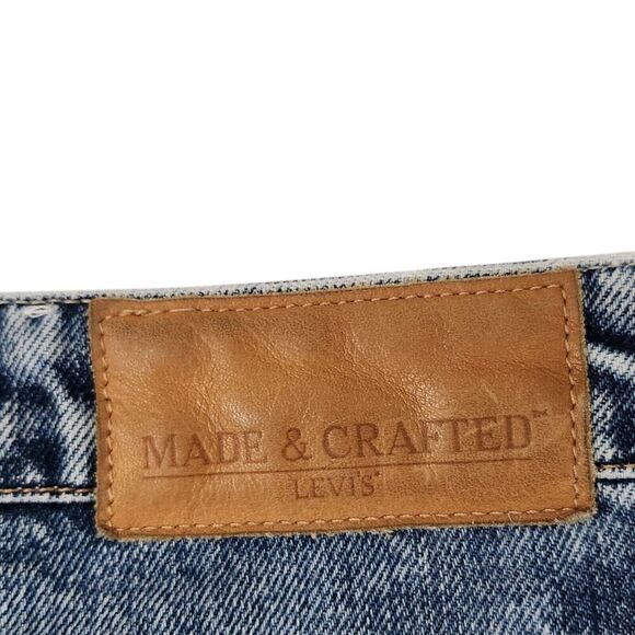 Levis Made & Crafted Jeans Womens 25 Blue Sticks Slim Fit Distressed Made Italy - Picture 9 of 14